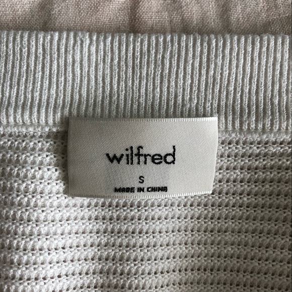 Aritzia Wilfred Light Cropped Cardigan - Oak - Size Small - Picture 4 of 7